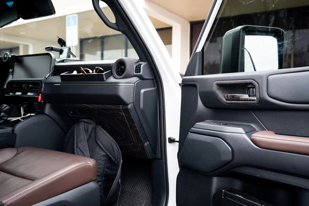 Topographic Interior Door Handle Overlays - 2024+ Land Cruiser