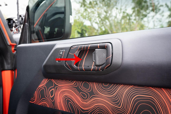 Topo Interior Door Cup Protector Kit - 2021+ Bronco