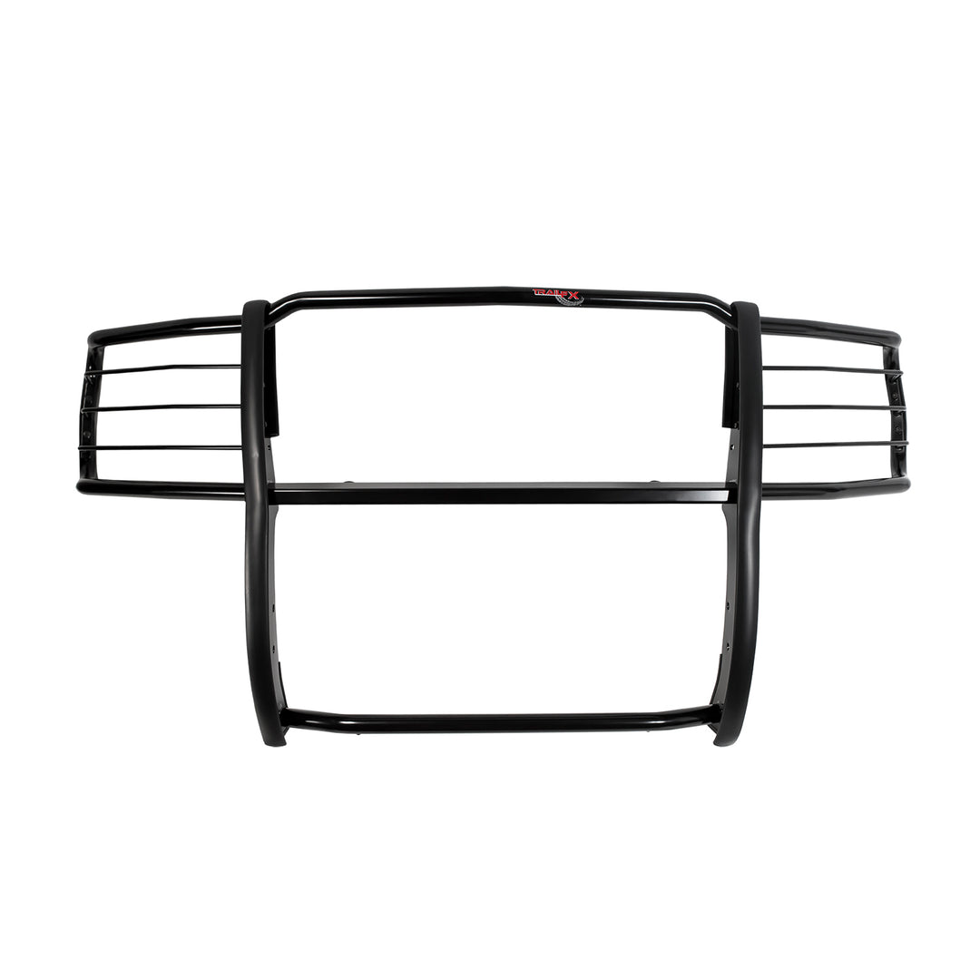 TrailFX Black Gloss Powder Coated Steel Grille Guard with Brush Guard for Chevrolet Silverado 1500 (2014-2019)