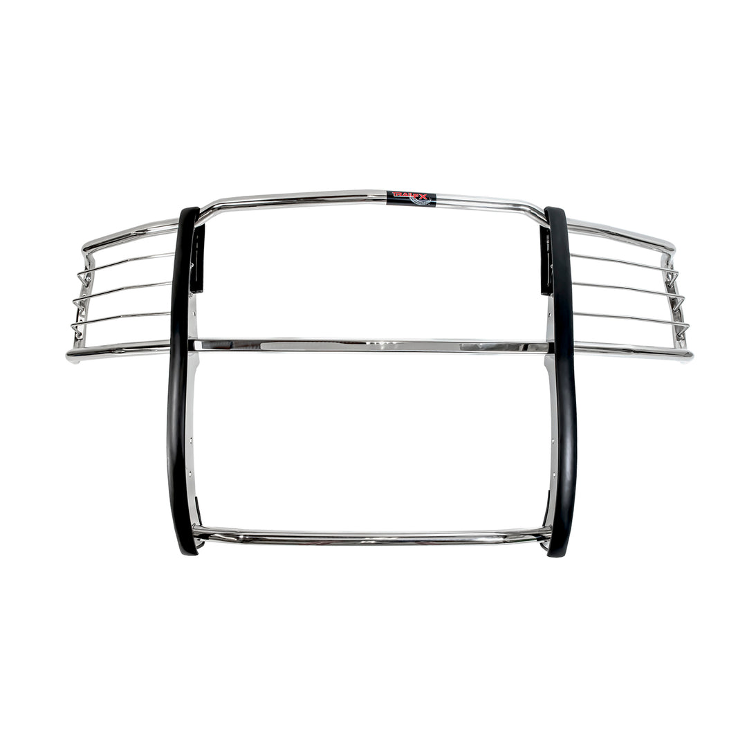 TrailFX Stainless Steel Grille Guard with Brush Guard for Chevrolet Silverado 1500 (2014-2019)