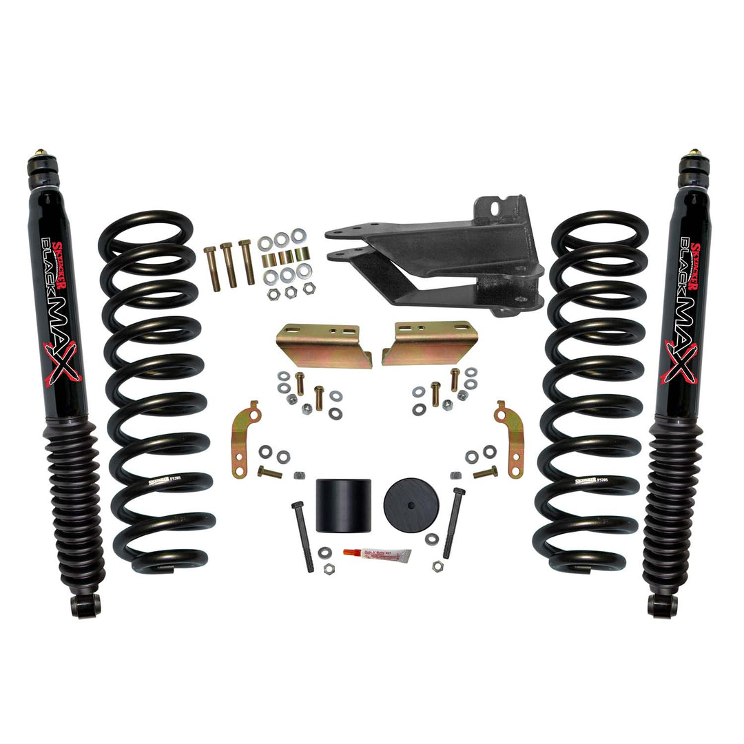 Skyjacker 2.5 Inch Front Leveling Kit with Black MAX Shocks for Ford Super Duty F-250/F-350