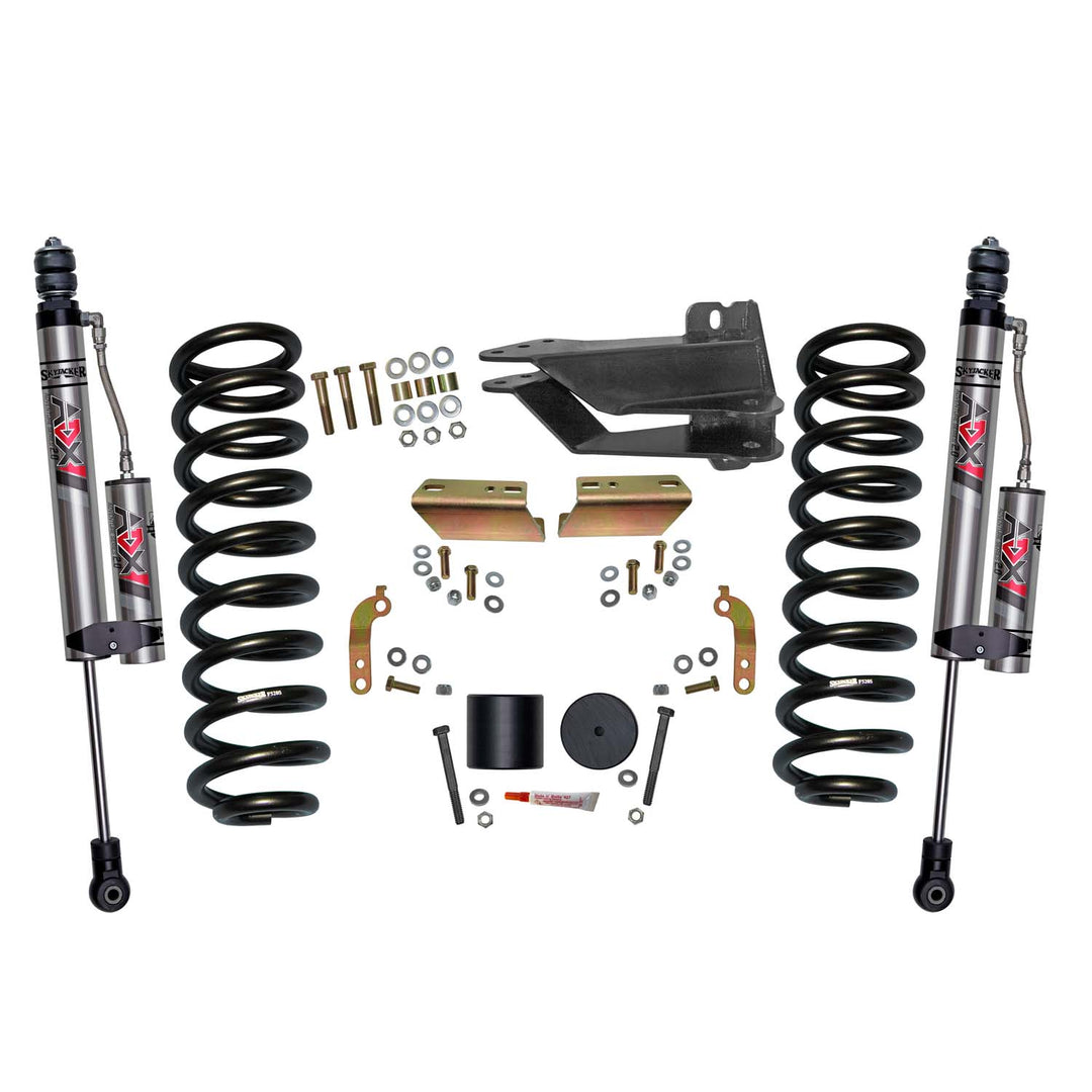 Skyjacker 2.5 Inch Front Leveling Kit with ADX 2.0 Remote Reservoir Shocks for Ford Super Duty