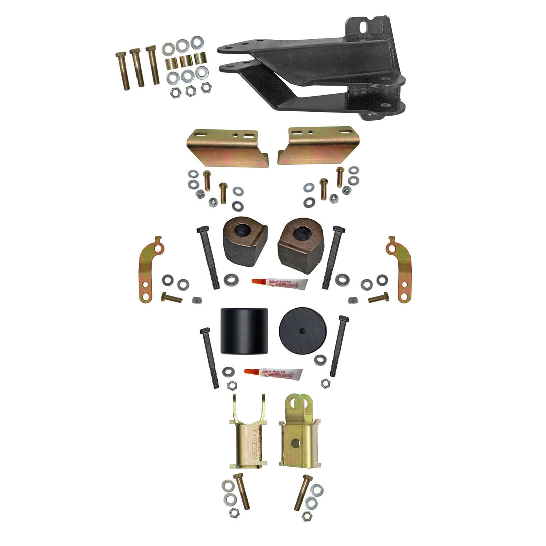 Skyjacker 2.5 Inch Front Leveling Kit with Coil Spacers and Shock Extensions for Ford Super Duty F-250/F-350 - Part F1725MSB