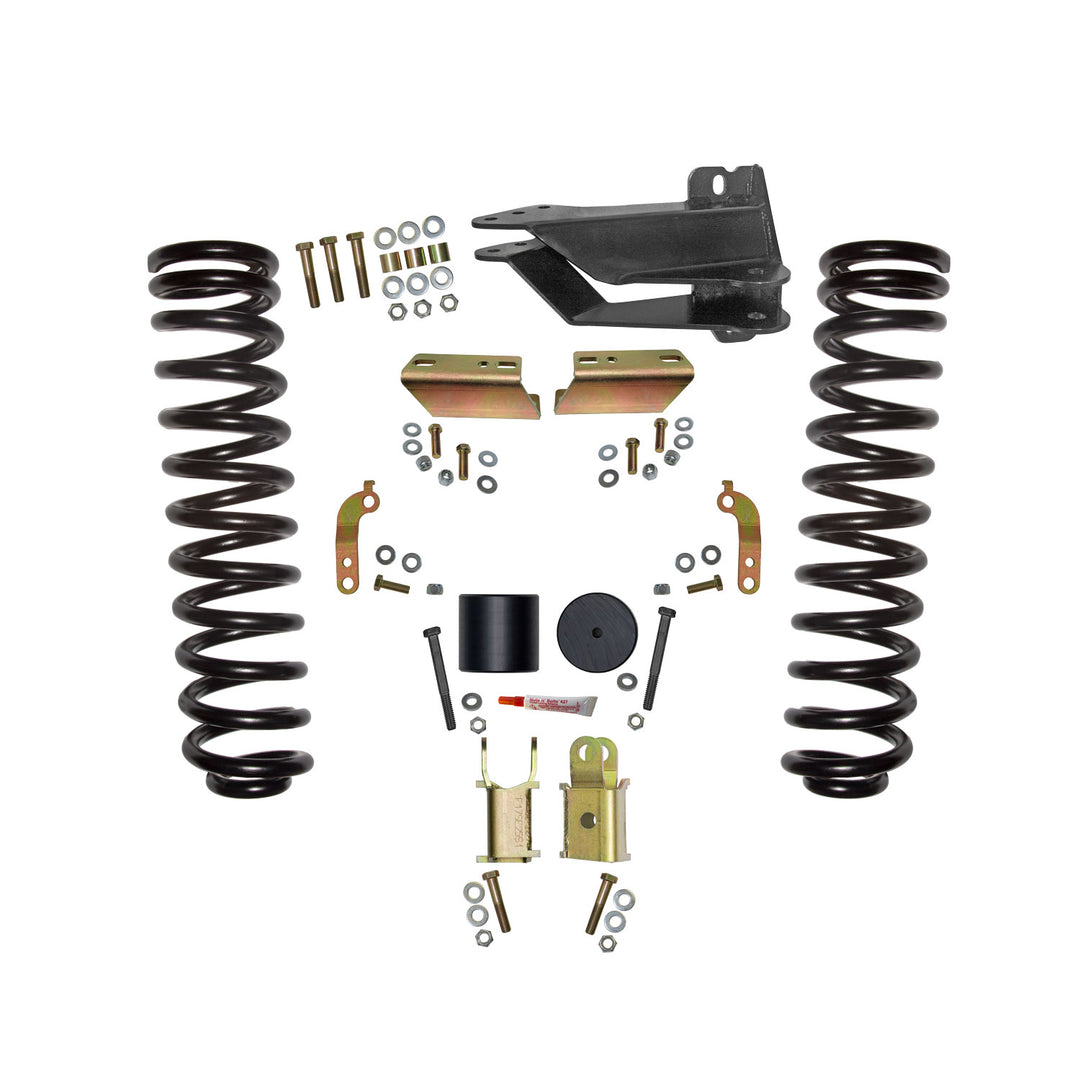 Skyjacker F1725VBK-E 2.5-inch Front Leveling Kit with Shock Extensions for Dodge Super Duty