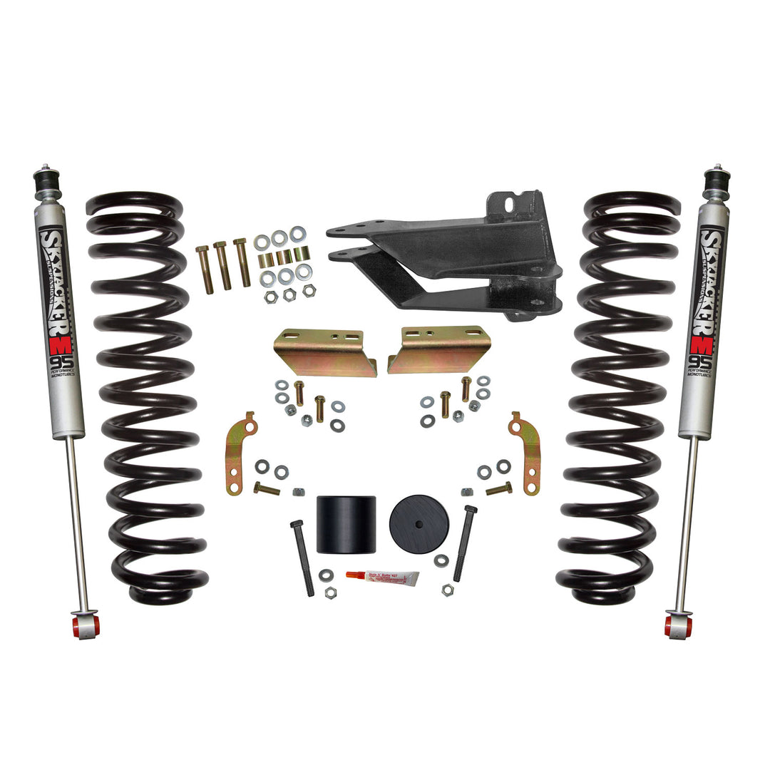 Skyjacker F1725VBK-M Front Leveling Kit with 2.5 Inch Lift and M95 Monotube Shocks for Dodge Super Duty