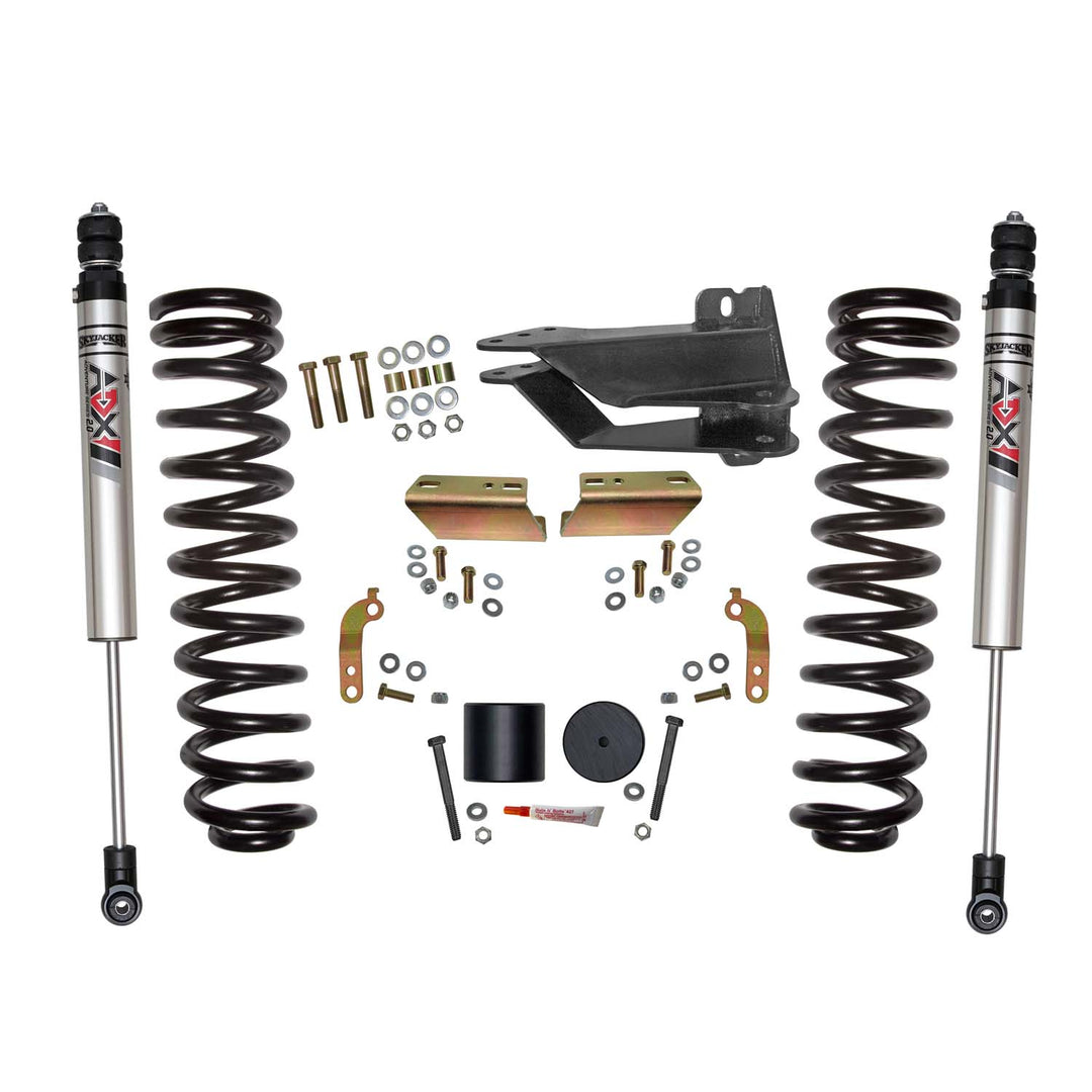 Skyjacker 2.5 Inch Front Leveling Kit with ADX M2.0 Aluminum Monotube Shocks for Ford Super Duty