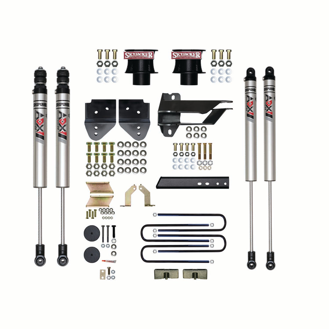 Skyjacker 4-Inch Suspension Lift Kit with ADX M2.0 Aluminum Monotube Shocks for Ford Super Duty F-250/F-350
