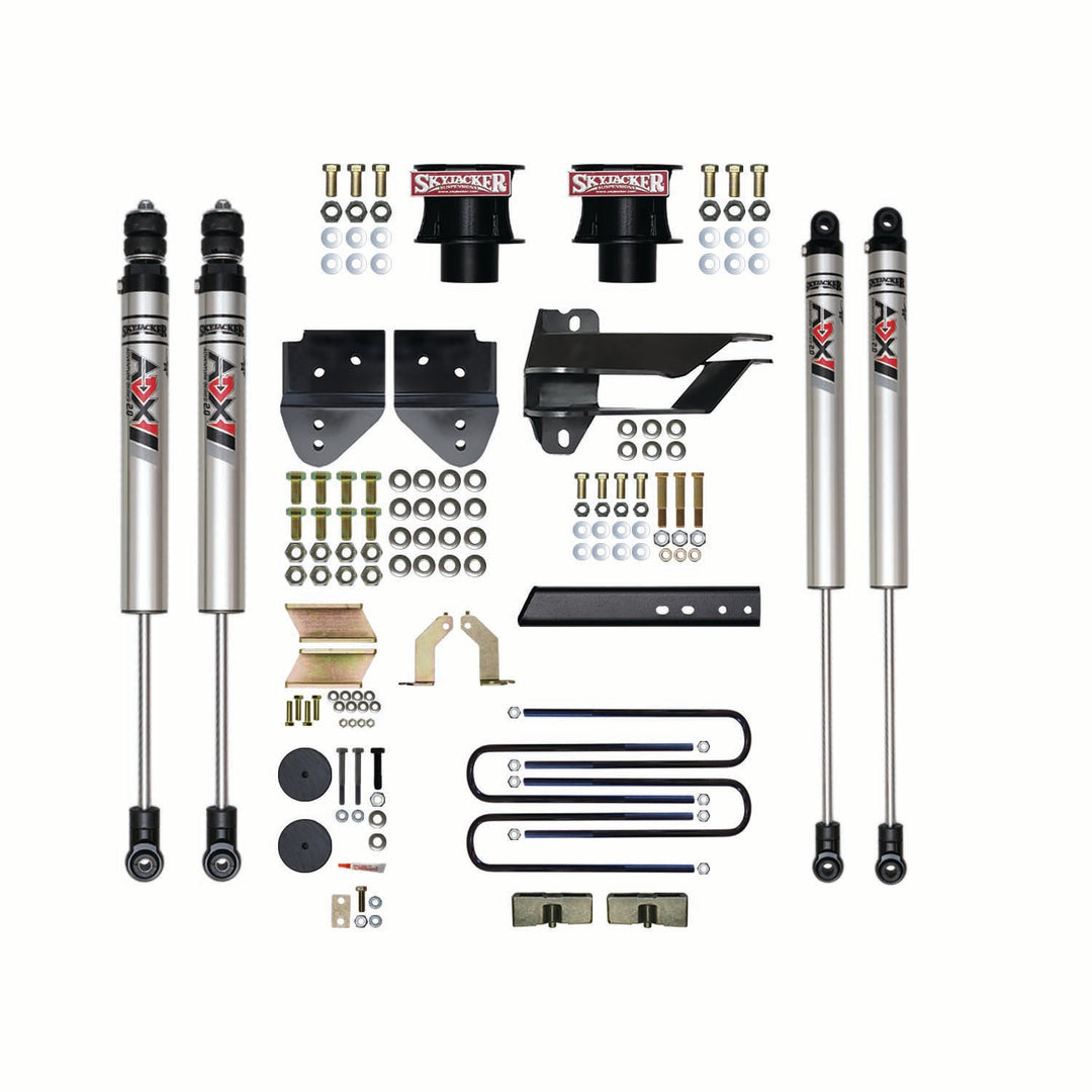 Skyjacker 4-Inch Suspension Lift Kit with ADX M2.0 Aluminum Monotube Shocks for Ford Super Duty