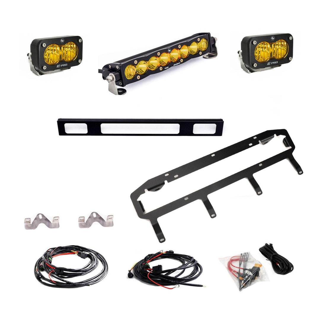 Baja Designs S8 10-inch and S2 Pro Grille Light Replacement Kit for 2025-2027 Toyota 4Runner TRD Pro - Baja Amber