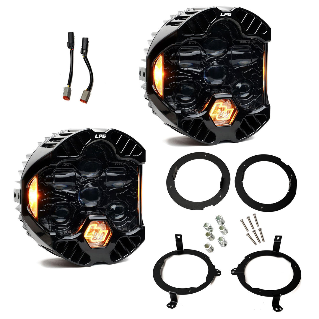 Baja Designs DOT LP6 LED Headlight Kit for Jeep Wrangler JL & Gladiator JT