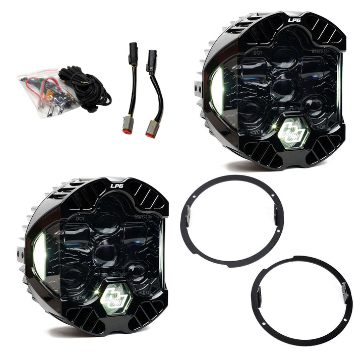Baja Designs DOT LP6 LED Headlight Kit for Jeep Wrangler JK (2007-2018)
