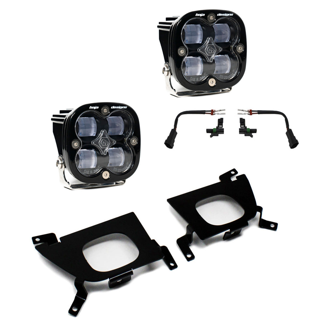 Baja Designs Squadron SAE Fog Pocket Light Kit for Chevrolet Silverado 1500/2500HD/3500HD (’19-’22)