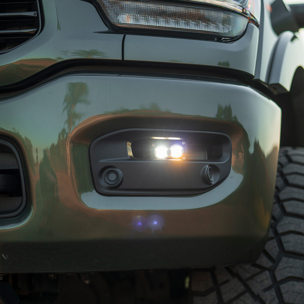 Baja Designs Dodge Ram S2 SAE Fog Pocket Light Kit for 2019-2026 Ram 2500/3500