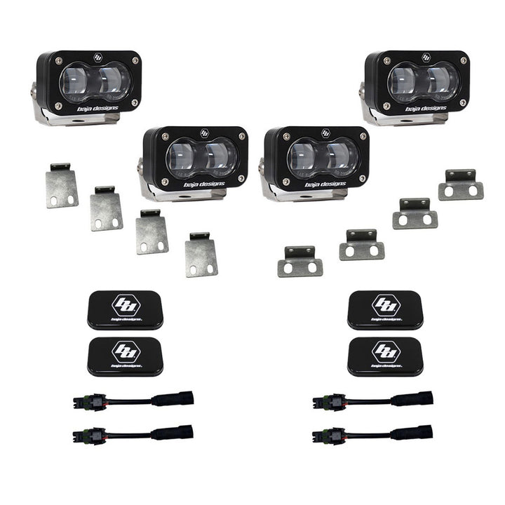 Baja Designs Ford Raptor S2 SAE Dual Fog Pocket Kit - Model 448166 for 2021-2026 F-150 Raptor and Bronco Raptor