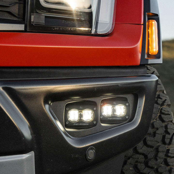 Baja Designs Ford Raptor S2 SAE Dual Fog Pocket Kit - Model 448166 for 2021-2026 F-150 Raptor and Bronco Raptor