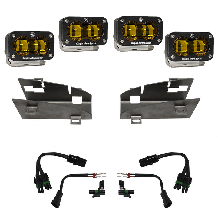 Baja Designs Dodge/Ram Dual S2 SAE Fog Pocket Light Kit for 2019-2024 Ram 1500 Rebel and TRX