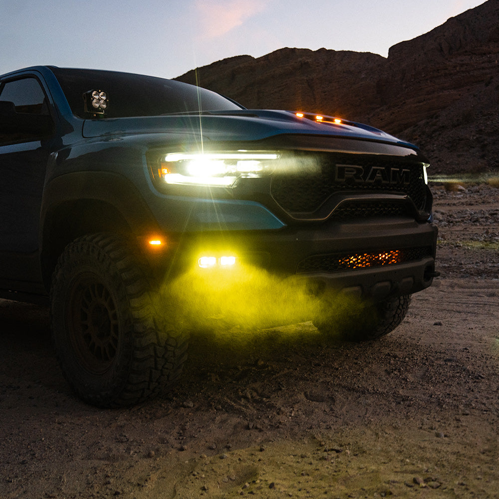 Baja Designs Dodge/Ram Dual S2 SAE Fog Pocket Light Kit for 2019-2024 Ram 1500 Rebel and TRX
