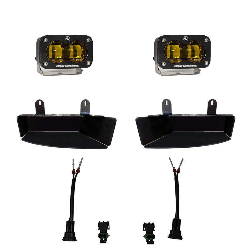 Baja Designs Dodge Ram S2 SAE Fog Pocket Light Kit – Amber Spot
