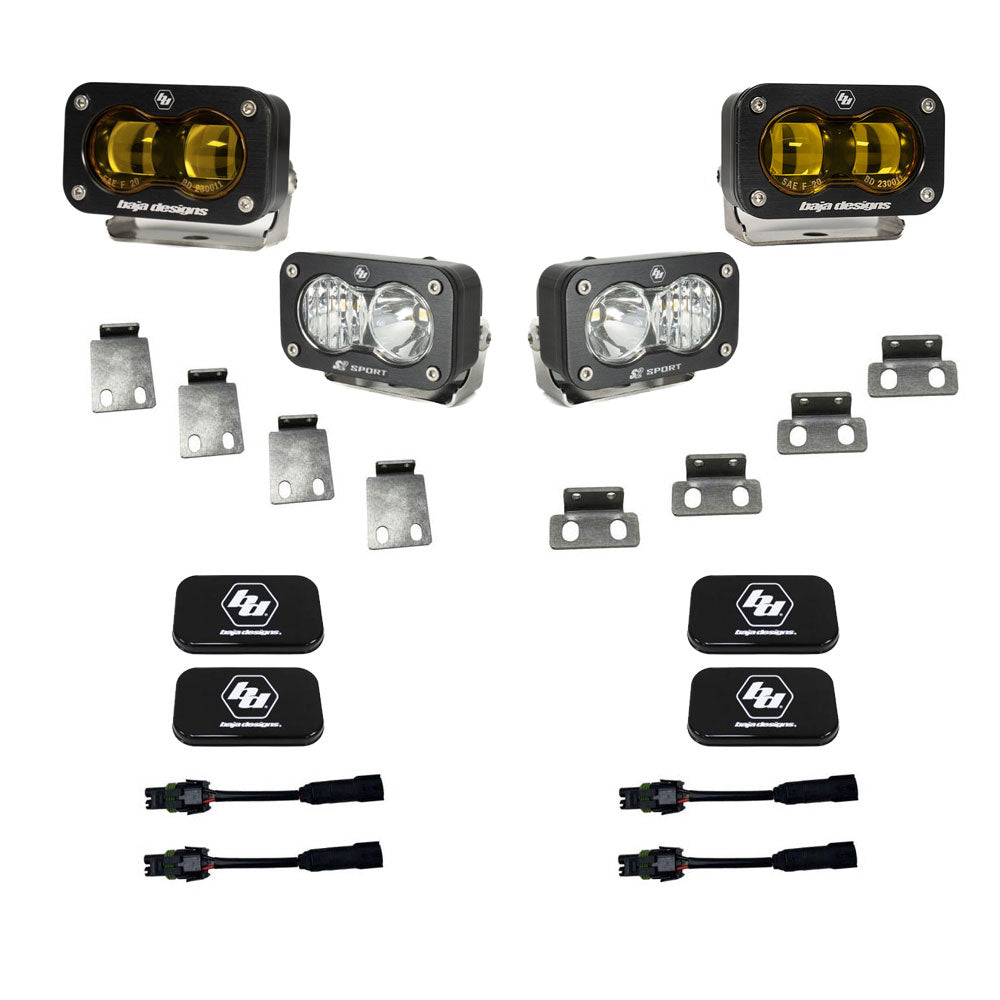 Baja Designs S2 SAE/S2 Sport Fog Pocket Kit for Ford F-150 Raptor and Bronco Raptor