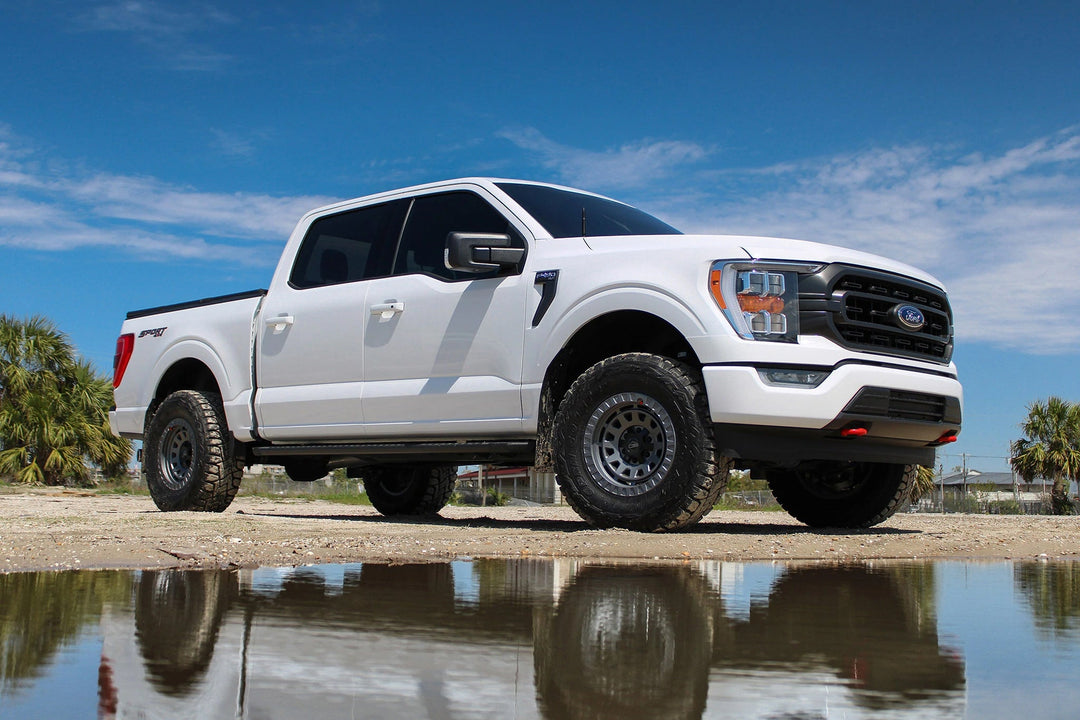 Overland Sector Venture 17x9 -12 5x114.3/5x127mm 71.5mm Satin Grey by Overland Sector | KOVA Offroad