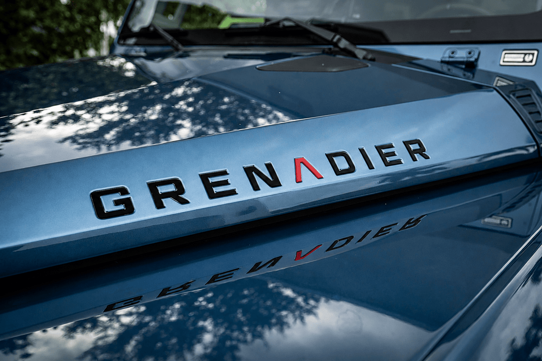 GRENADIER Hood Logo Inlays / Overlays - 2023+ Grenadier / Quartermaster by StickerFab | KOVA Offroad