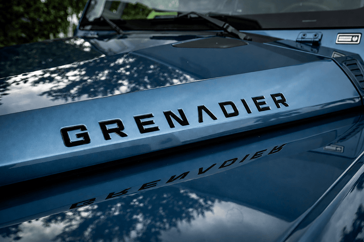 GRENADIER Hood Logo Inlays / Overlays - 2023+ Grenadier / Quartermaster by StickerFab | KOVA Offroad