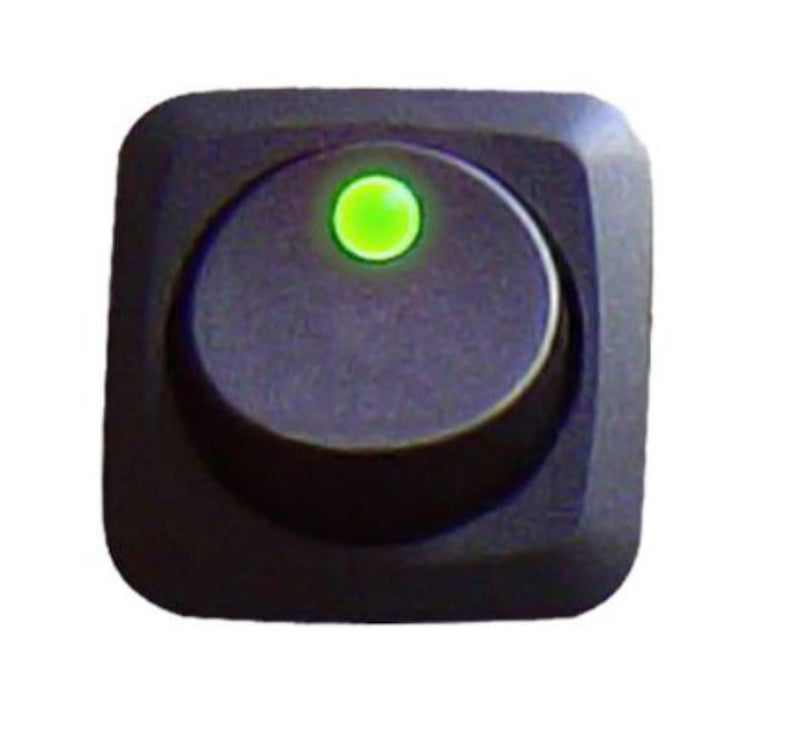 Hella H61923001 Green LED Rocker Switch with Changeover Contact, 24V, 3-Terminal, Universal Fit