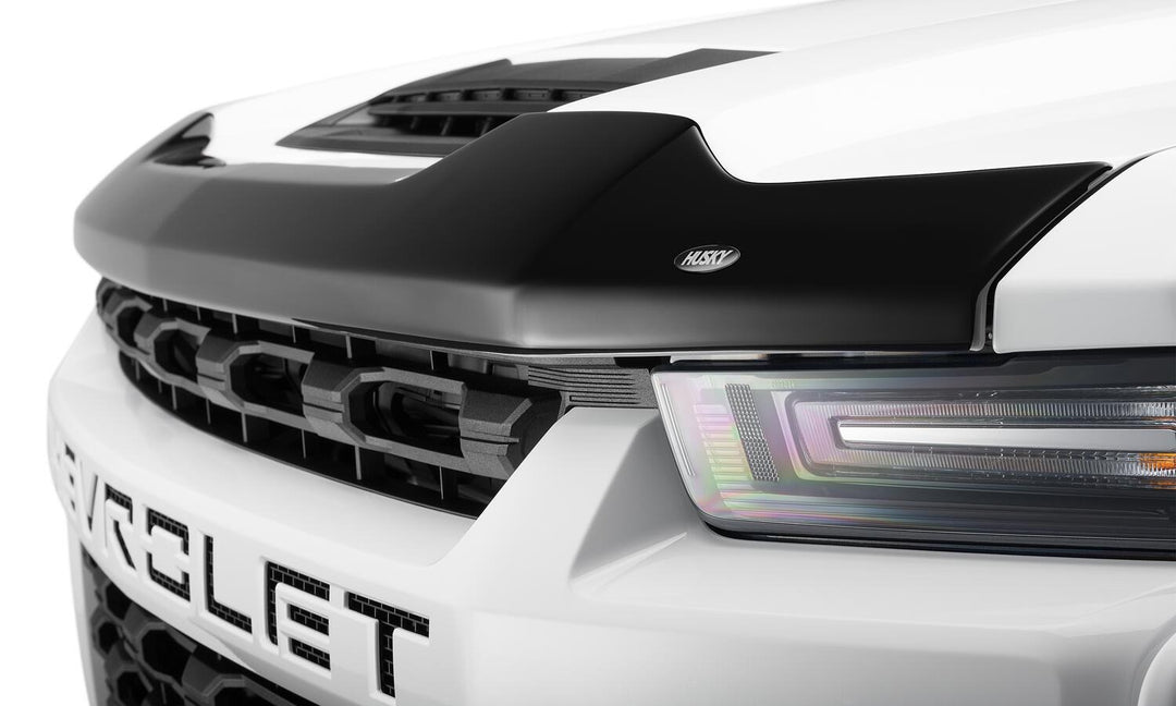 Husky Liners Aeroskin Flush Mount Dark Smoke Hood Protector for 2020-2023 GMC Sierra 2500HD and 3500HD