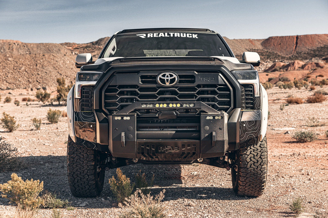 Husky Liners 2854111 Low Profile Dark Smoke Ventvisor Side Window Deflector for 2022-2026 Toyota Tundra CrewMax, 4-Piece Set