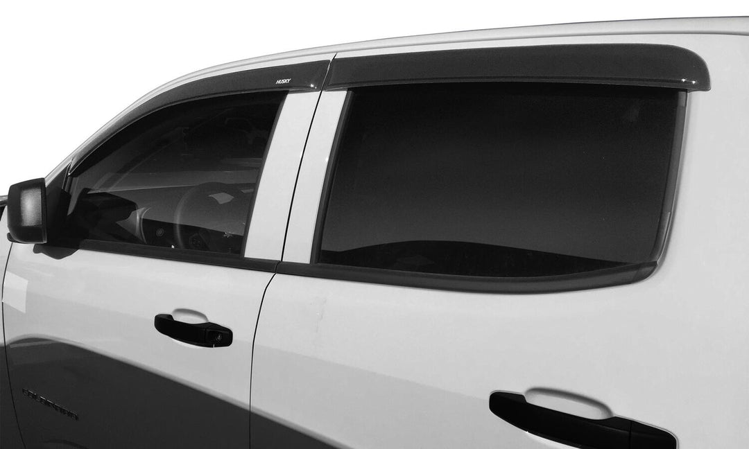 Husky Liners 2854049 Low Profile Dark Smoke Ventvisor Side Window Deflector for Chevrolet Colorado and GMC Canyon (2015-2023)