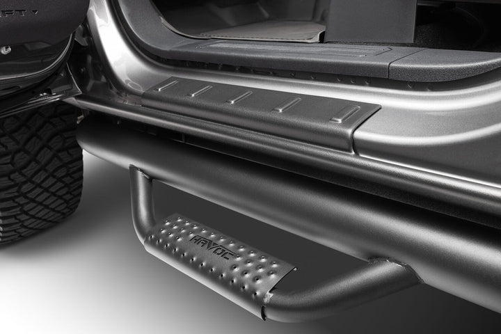 Husky Liners 2874065 Black Trail Armor Rocker Panel and Sill Plate Covers for Chevy/GMC Silverado and Sierra 1500 to 3500 HD Crew Cab