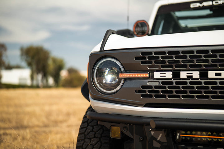 2021-2025 Ford Bronco Black Headlights