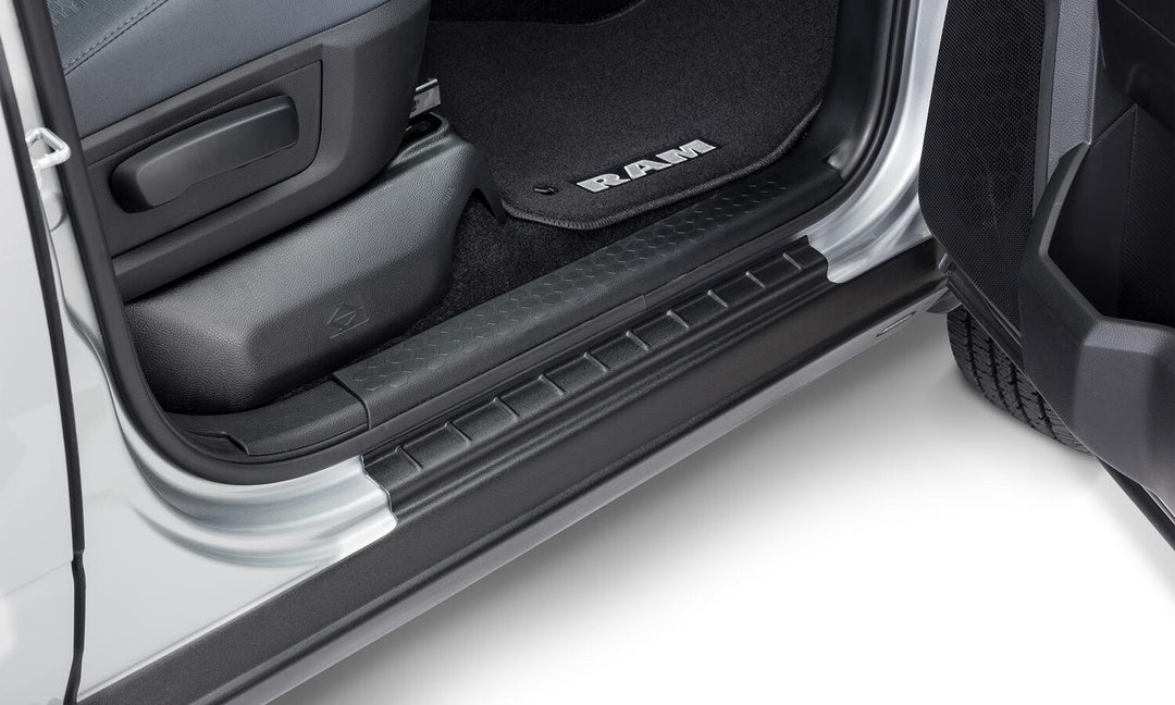 Husky Liners 2874064 Black Trail Armor Rocker Panel and Sill Plate Covers for Ram 1500, 2500, and 3500 — Durable TPO Construction