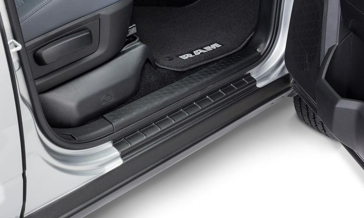Husky Liners 2874064 Black Trail Armor Rocker Panel and Sill Plate Covers for Ram 1500, 2500, and 3500 — Durable TPO Construction