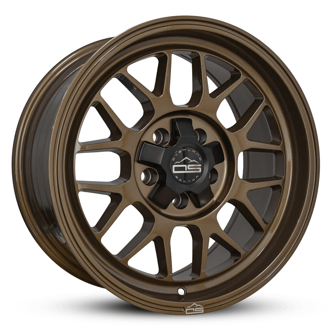 Overland Sector Hyperdrive Flow Formed 17x8.5 +25 5x108/5x114.3 73.1mm All Gloss Bronze by Overland Sector | KOVA Offroad