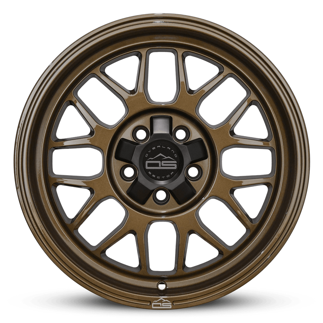 Overland Sector Hyperdrive Flow Formed 17x8.5 +25 5x108/5x114.3 73.1mm All Gloss Bronze by Overland Sector | KOVA Offroad