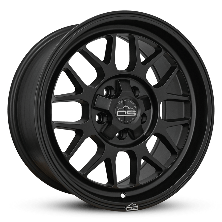 Overland Sector Hyperdrive Flow Formed 17x8.5 +25 5x108/5x114.3 73.1mm All Satin Black by Overland Sector | KOVA Offroad