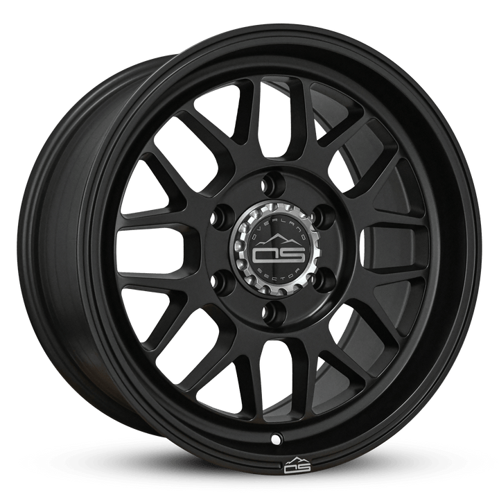 Overland Sector Hyperdrive Flow Formed 17x8.5 +25 6x139.7 106.1mm All Satin Black by Overland Sector | KOVA Offroad