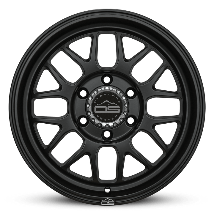 Overland Sector Hyperdrive Flow Formed 17x8.5 +25 6x139.7 106.1mm All Satin Black by Overland Sector | KOVA Offroad