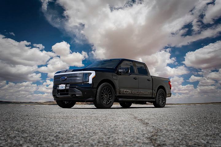 ICON Vehicle Dynamics 91836E Lowered Rear Coilover Kit for 2022-2023 Ford F-150 Lightning with 2.5-inch Remote Reservoir and CDEV Adjustment