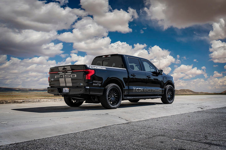 ICON Vehicle Dynamics 91836E Lowered Rear Coilover Kit for 2022-2023 Ford F-150 Lightning with 2.5-inch Remote Reservoir and CDEV Adjustment