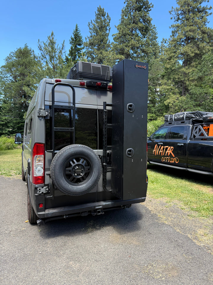 Avatar Van Rear Ladder Tire Carrier