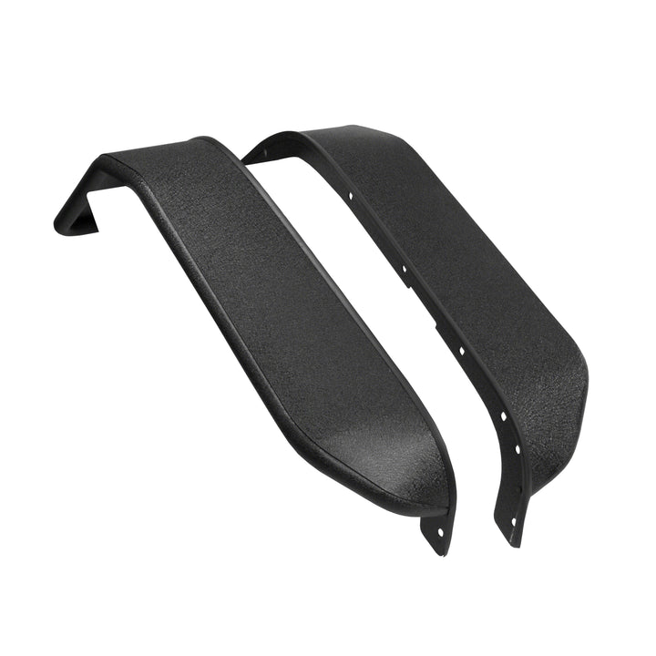 TrailFX J052FF Steel Fender Flare Set for Jeep Wrangler – 7.5 Inch Tire Coverage, Black Powder Coated Finish
