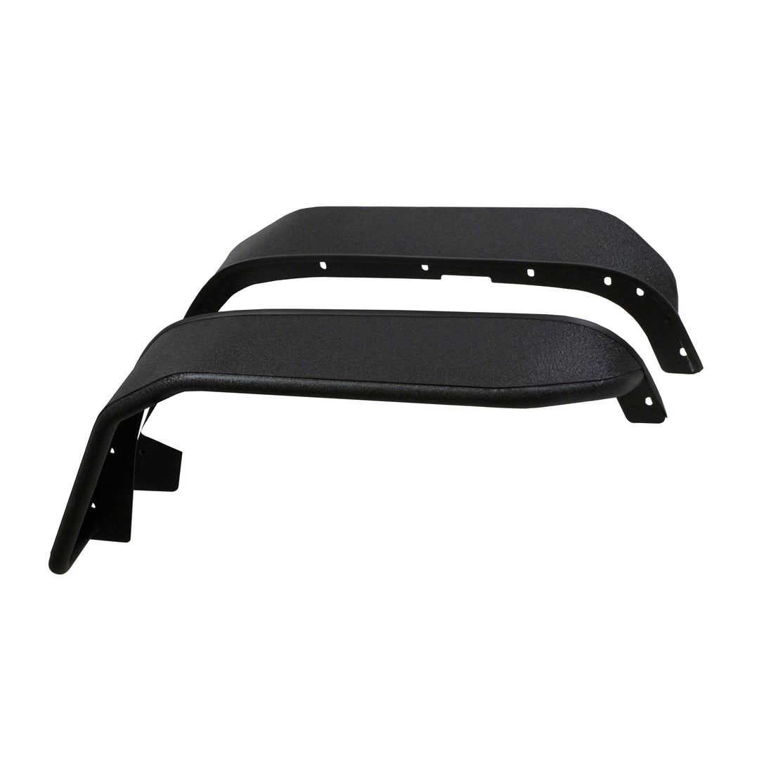 TrailFX J052FF Steel Fender Flare Set for Jeep Wrangler – 7.5 Inch Tire Coverage, Black Powder Coated Finish