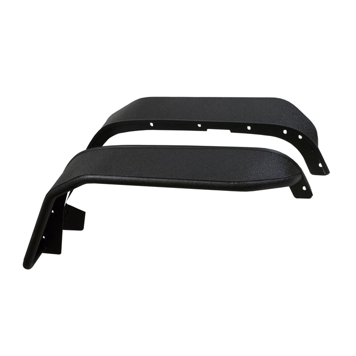 TrailFX J052FF Steel Fender Flare Set for Jeep Wrangler – 7.5 Inch Tire Coverage, Black Powder Coated Finish