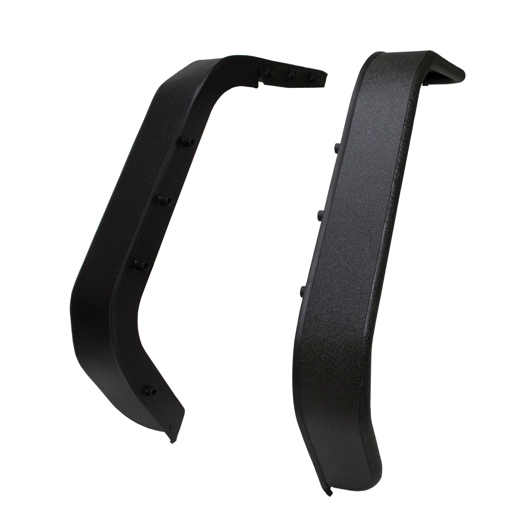 TrailFX J052RF Steel Fender Flare Set for Jeep Wrangler - 5.5 Inch Tire Coverage, Black Powder Coated