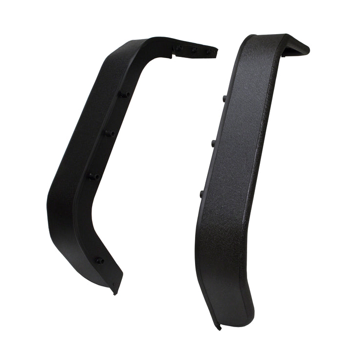 TrailFX J052RF Steel Fender Flare Set for Jeep Wrangler - 5.5 Inch Tire Coverage, Black Powder Coated