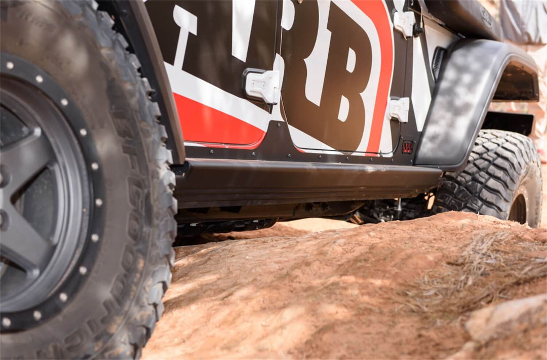 ARB Rock Sliders for Jeep Wrangler JL 4-Door – Steel Textured Black Protection