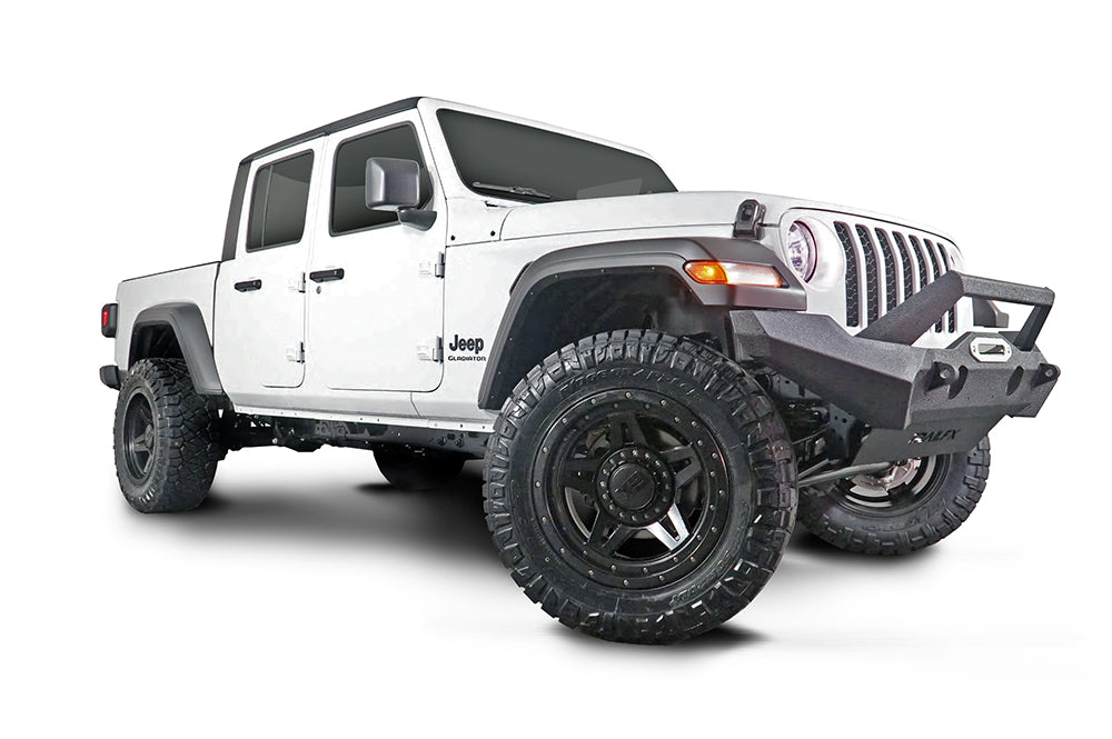 TrailFX JL07T One-Piece Bumper with Grille Guard for Jeep Wrangler and Gladiator