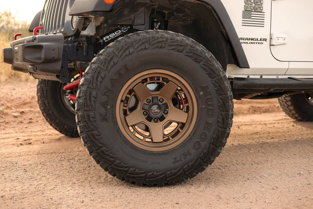 Overland Sector Atlas 17x9 +0 5x139.7/5x150mm 110.1mm Satin Textured Bronze by Overland Sector | KOVA Offroad